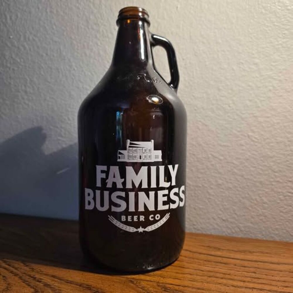 Family business beer company growler